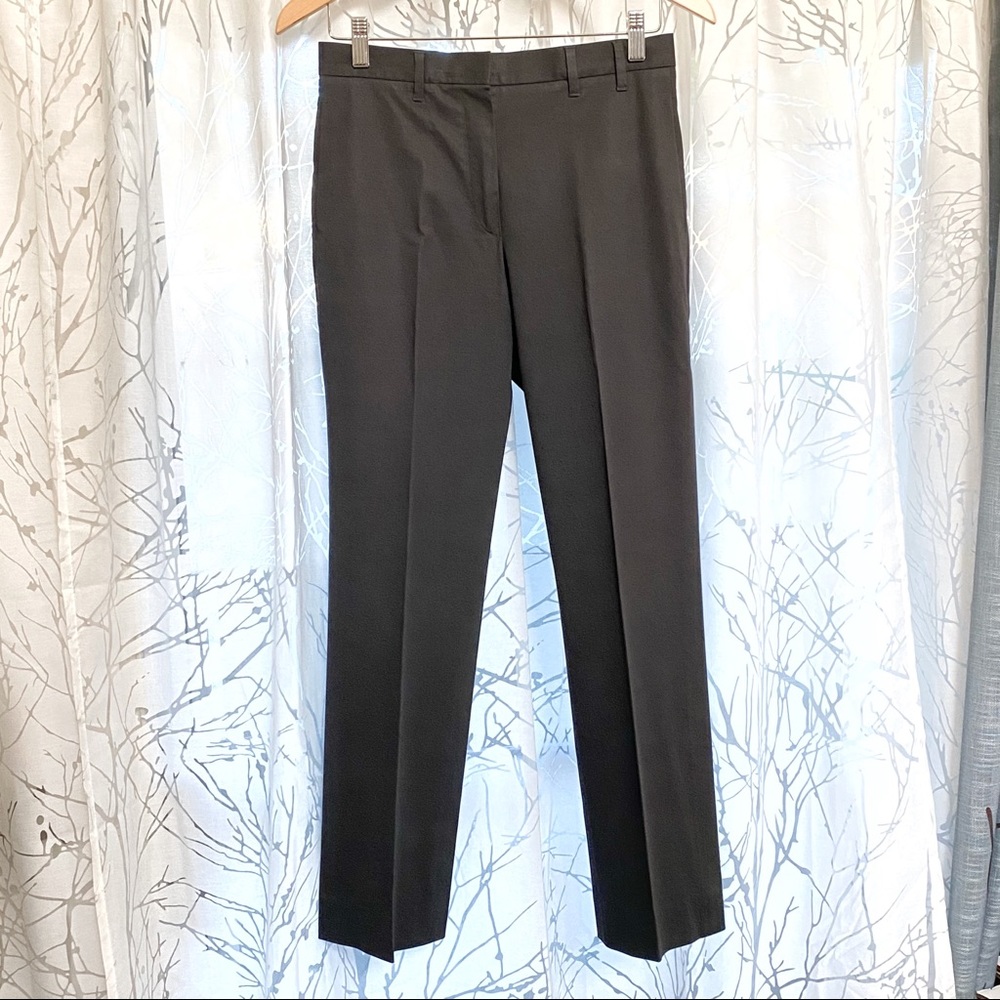 Jill Sander all black cotton dress pants trousers slacks - Picture 2 of 13